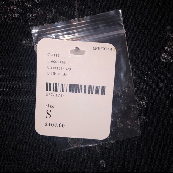 Free People Olivia Tunic in Black Floral Print - Picture 6 of 7